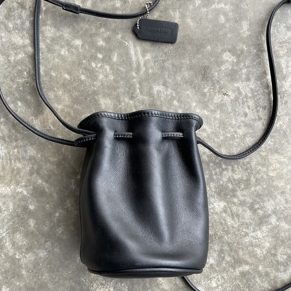 Vintage Coach Black Leather Littleton Shoulder Bag 4144 - Picture 9 of 15